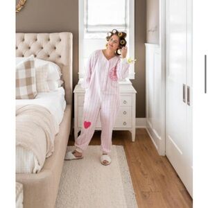 Smash + Tess X Jillian Harris Dream On Romper In Sleepy Stripe